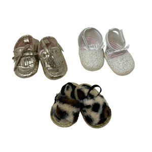 Baby Girl's Shoes - Moccasins, Slip On, & Lace w/ Ankle Strap - Size 0-6 & 3-6 M